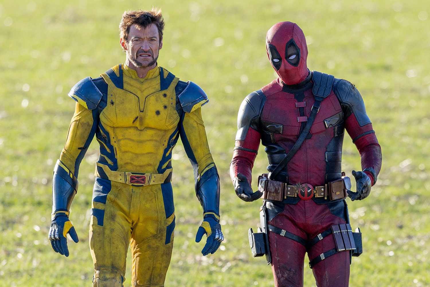 hugh jackman and ryan reynolds during filming courtesy splash news