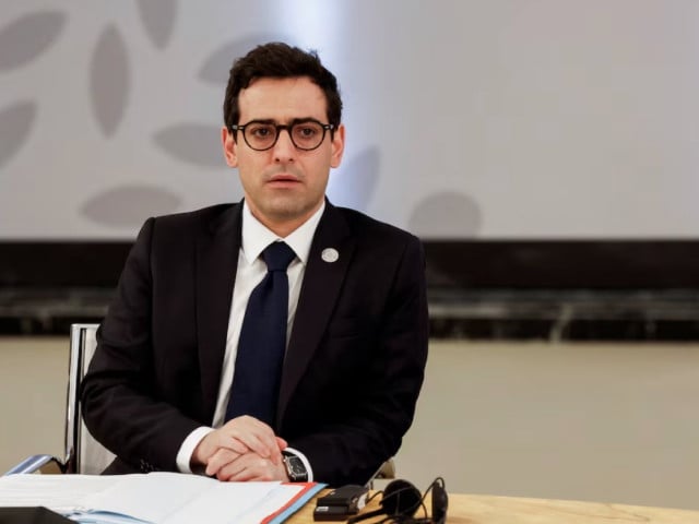 french foreign minister stephane sejourne attends a meeting on the second day of a g7 foreign ministers meeting on capri island italy april 18 2024 photo reuters