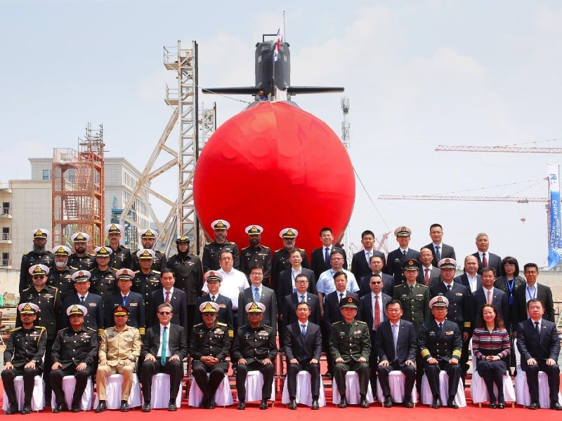 Launching ceremony of Hangor-class submarine held in China