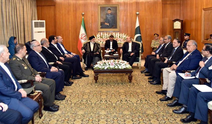 Zardari, Raisi for enhanced international efforts to end Israeli suppression of Gaza people