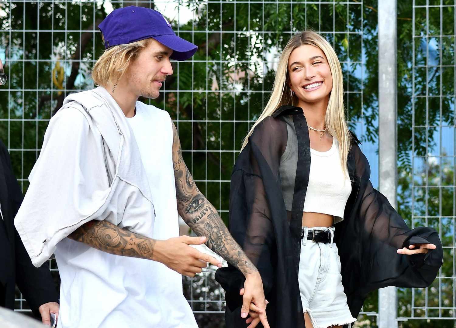 Hailey Bieber reacts to Justin Bieber's emotional photos