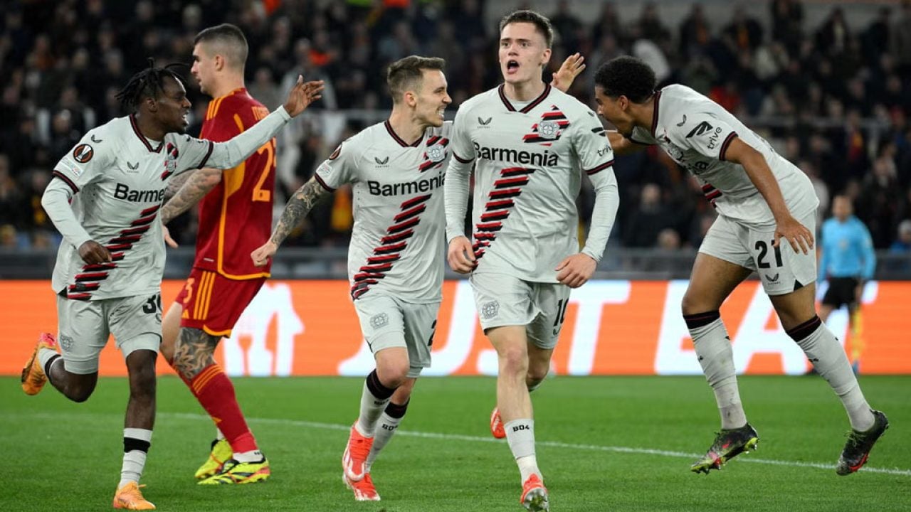 Leverkusen beat Roma to put one foot in Europa League final