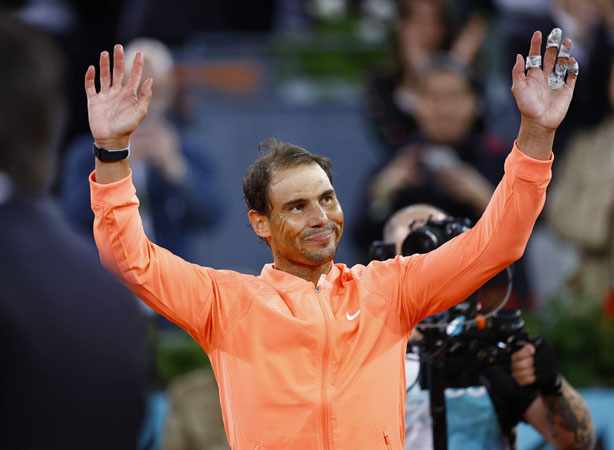 Nadal bids farewell to Madrid after defeat by Lehecka