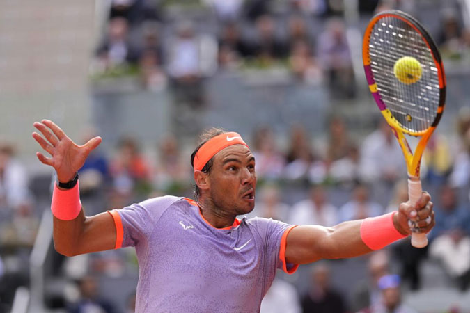 Nadal tested in a 3-hour win over Cachin at Madrid