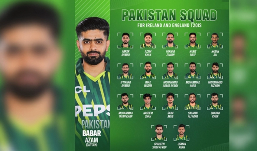 Pakistan name 18-player squad for T20I series against Ireland and England