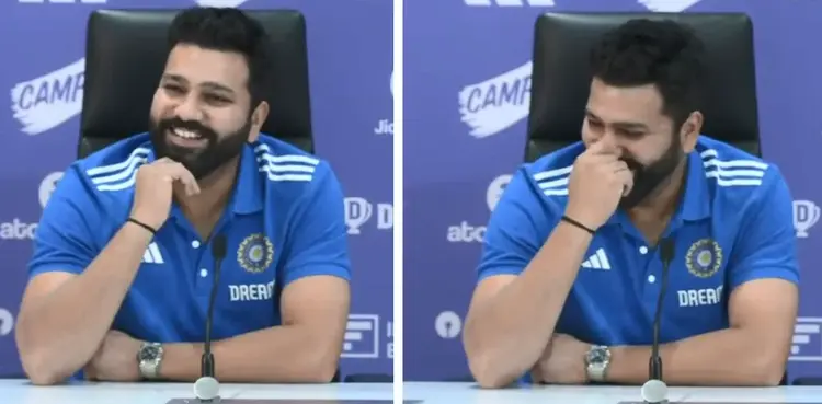 Rohit Sharma reacts to query on Virat Kohli's strike rate